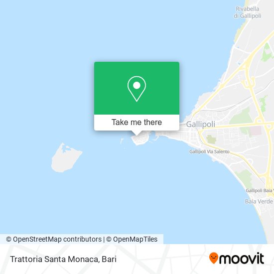 Trattoria Santa Monaca map