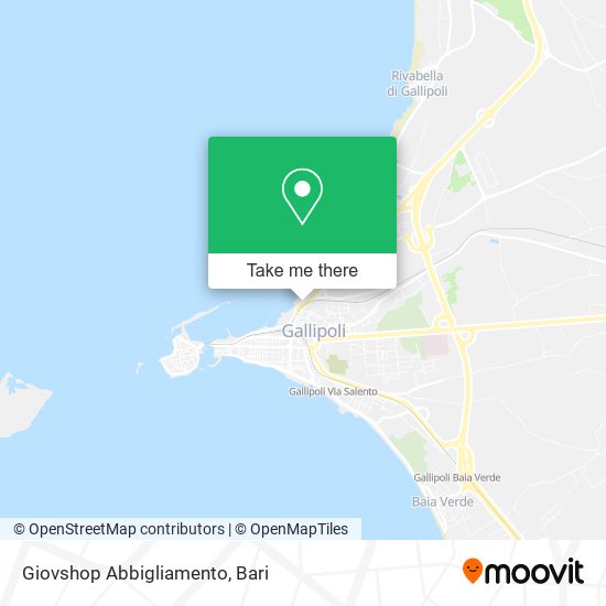 Giovshop Abbigliamento map