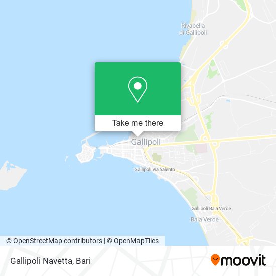 Gallipoli Navetta map