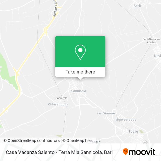 Casa Vacanza Salento - Terra Mia Sannicola map