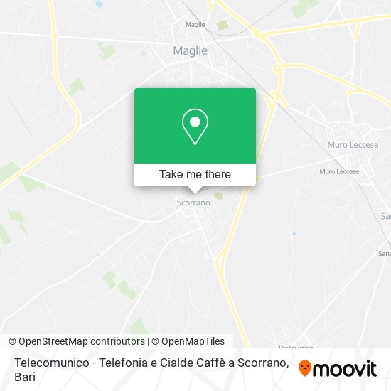 Telecomunico - Telefonia e Cialde Caffè a Scorrano map