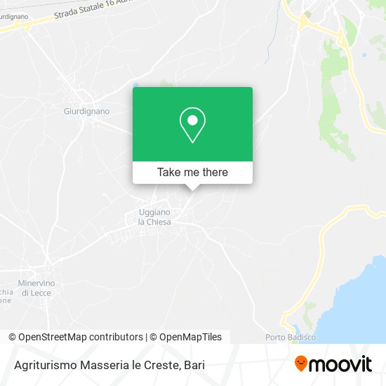 Agriturismo Masseria le Creste map