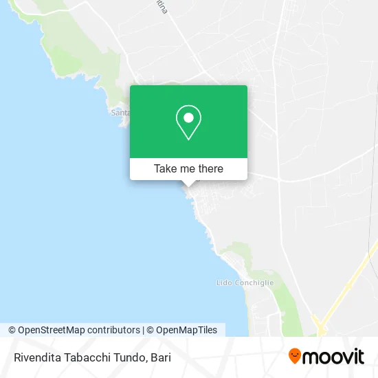 Tundo Tobacco Shop map