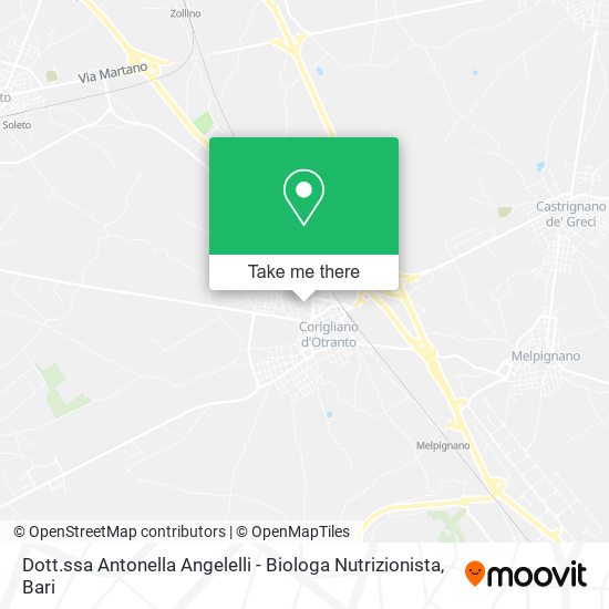 Dott.ssa Antonella Angelelli - Biologa Nutrizionista map