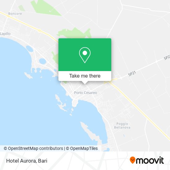 Hotel Aurora map