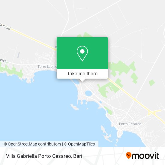 Villa Gabriella Porto Cesareo map