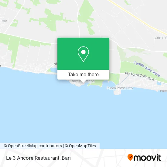 Le 3 Ancore Restaurant map