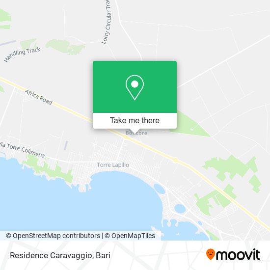 Residence Caravaggio map