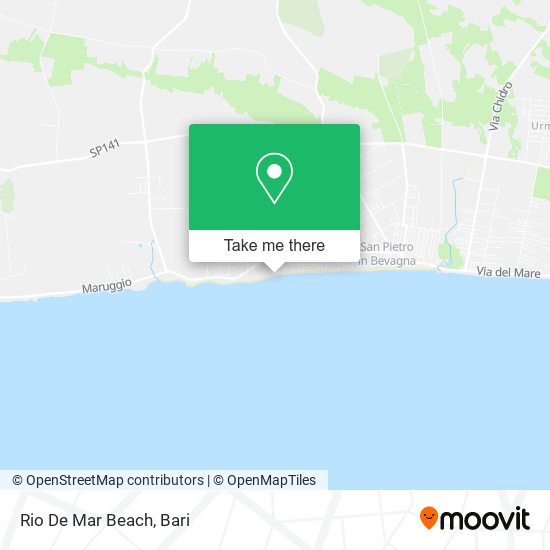 Rio De Mar Beach map