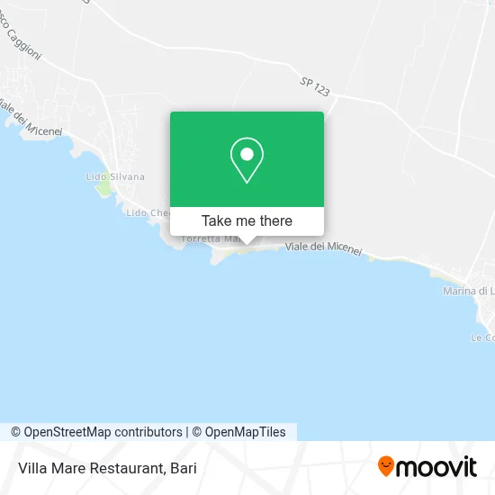 Villa Mare Restaurant map