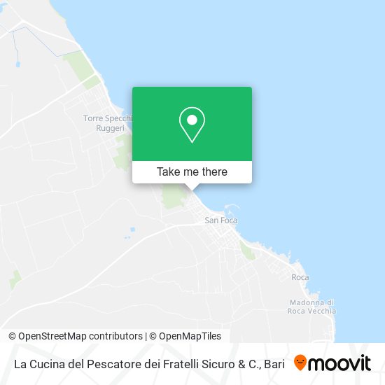 La Cucina del Pescatore dei Fratelli Sicuro & C. map