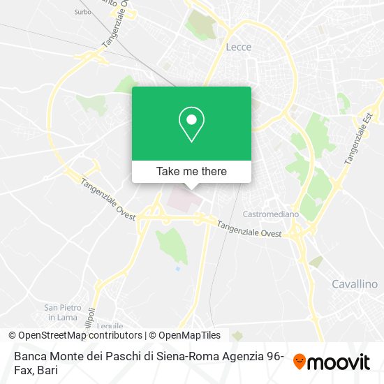 Banca Monte dei Paschi di Siena-Roma Agenzia 96-Fax map