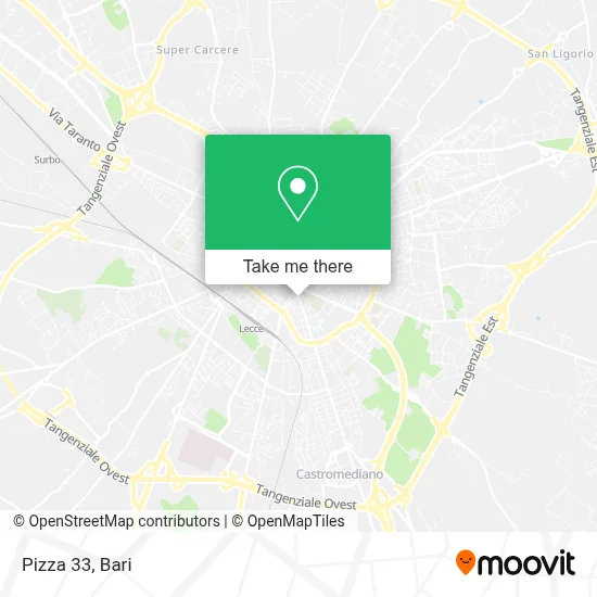 Pizza 33 map