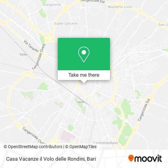 Casa Vacanze il Volo delle Rondini map