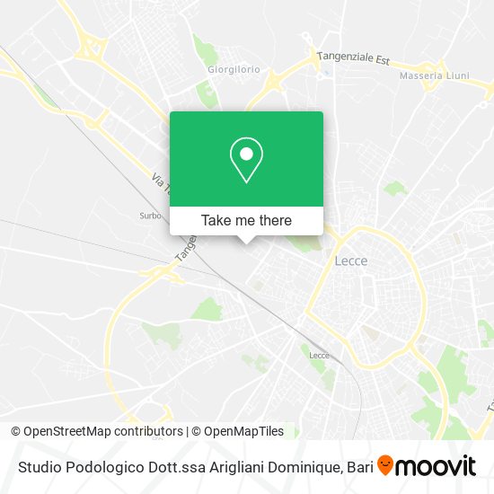 Studio Podologico Dott.ssa Arigliani Dominique map