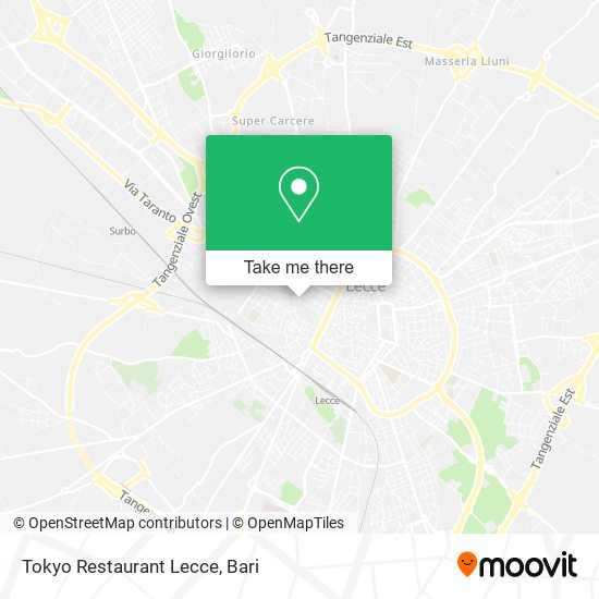 Tokyo Restaurant Lecce map