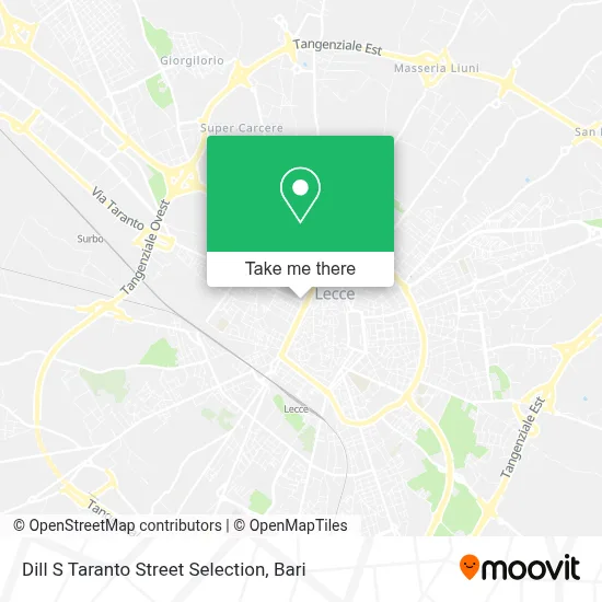 Dill S Taranto Street Selection map