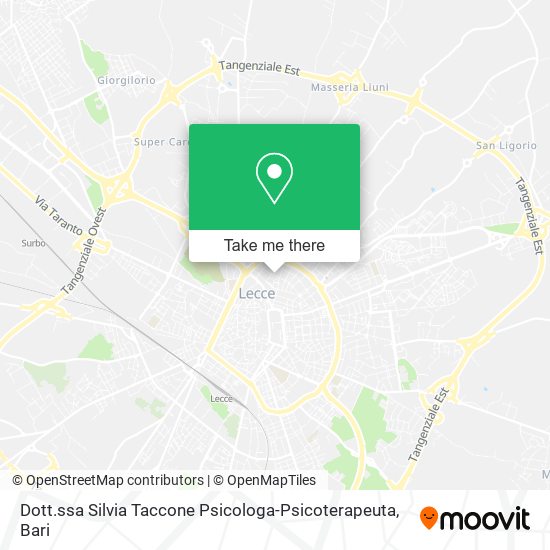 Dott.ssa Silvia Taccone Psicologa-Psicoterapeuta map