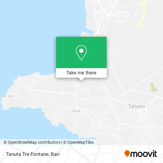 Tre Fontane Estate map