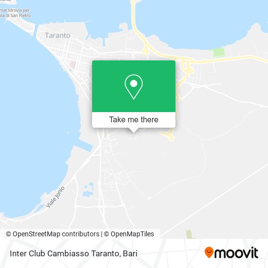 Inter Club Cambiasso Taranto map