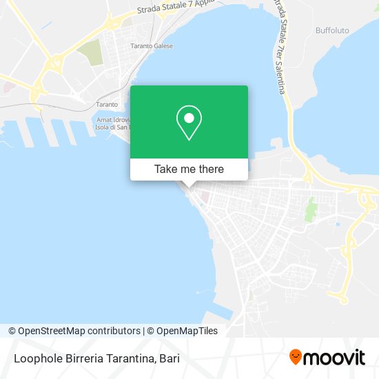 Loophole Birreria Tarantina map