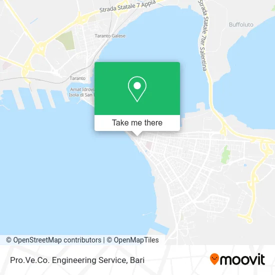 Pro.Ve.Co. Engineering Service map