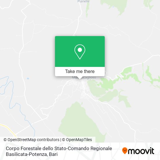 Corpo Forestale dello Stato-Comando Regionale Basilicata-Potenza map