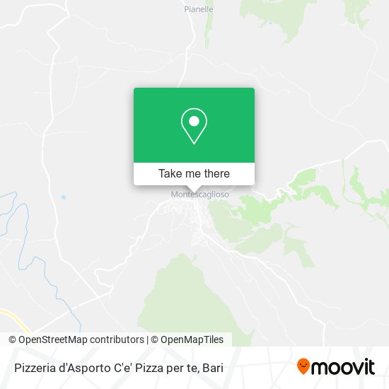 Pizzeria d'Asporto C'e' Pizza per te map