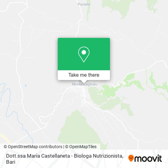 Dott.ssa Maria Castellaneta - Biologa Nutrizionista map