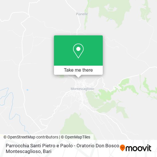 Parrocchia Santi Pietro e Paolo - Oratorio Don Bosco Montescaglioso map
