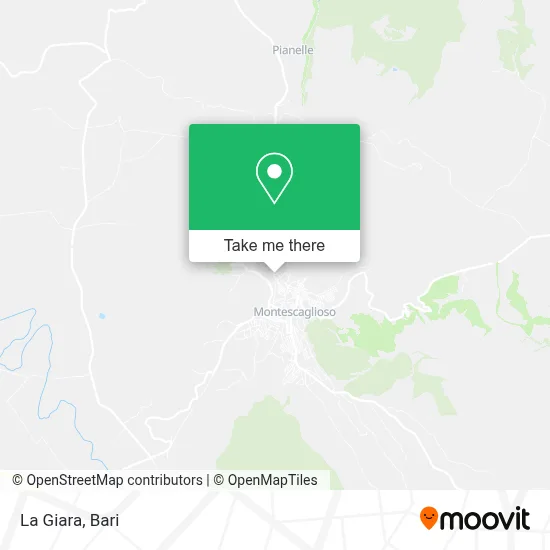 La Giara map