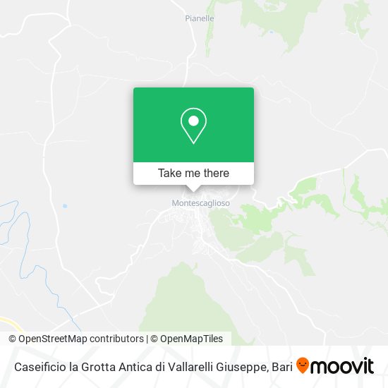 Caseificio la Grotta Antica di Vallarelli Giuseppe map