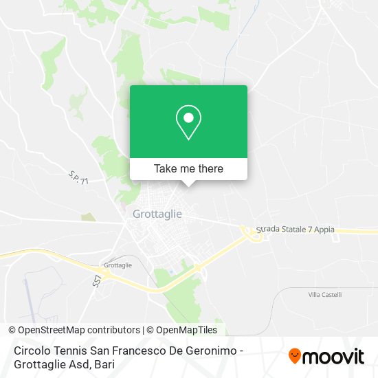 Circolo Tennis San Francesco De Geronimo - Grottaglie Asd map