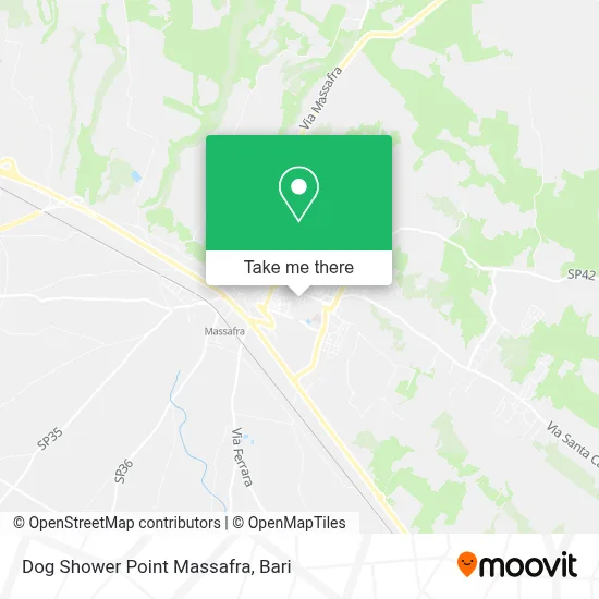 Dog Shower Point Massafra map