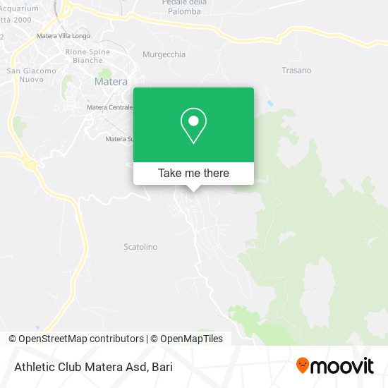 Athletic Club Matera Asd map