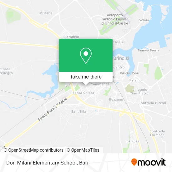 Don Milani Elementary School map