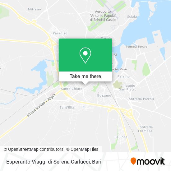 Esperanto Viaggi di Serena Carlucci map