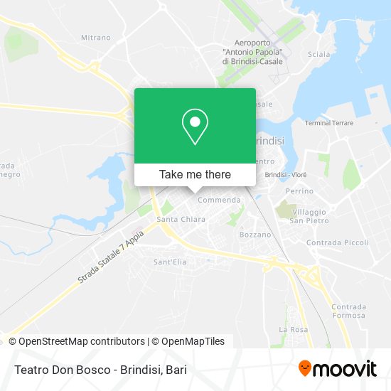 Teatro Don Bosco - Brindisi map