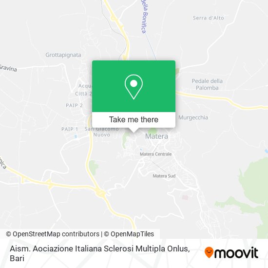 Aism. Aociazione Italiana Sclerosi Multipla Onlus map