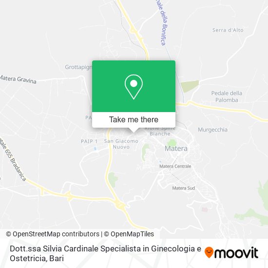 Dott.ssa Silvia Cardinale Specialista in Ginecologia e Ostetricia map