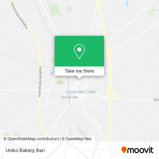 Uniko Bakery map