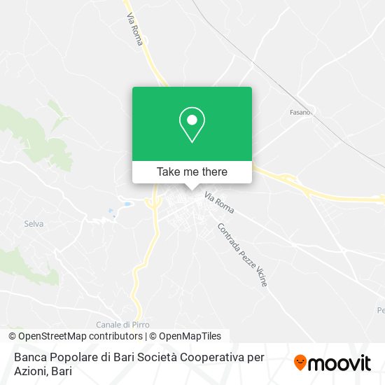 Banca Popolare di Bari Società Cooperativa per Azioni map