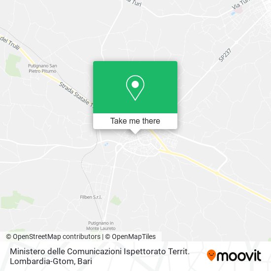 Ministero delle Comunicazioni Ispettorato Territ. Lombardia-Gtom map