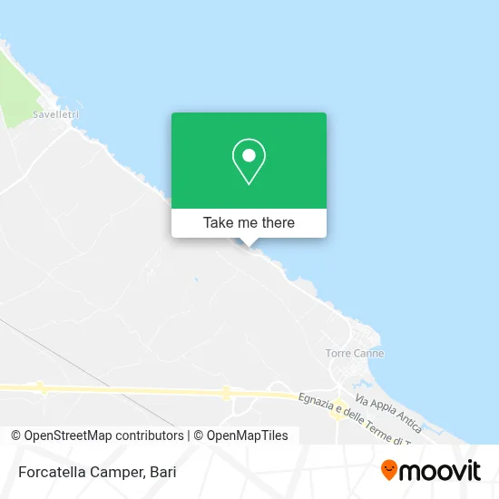 Forcatella Camper map