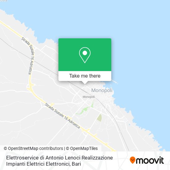 Elettroservice di Antonio Lenoci Realizzazione Impianti Elettrici Elettronici map