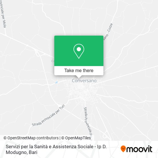 Servizi per la Sanità e Assistenza Sociale - Ip D. Modugno map