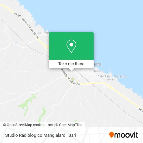 Studio Radiologico Mangialardi map