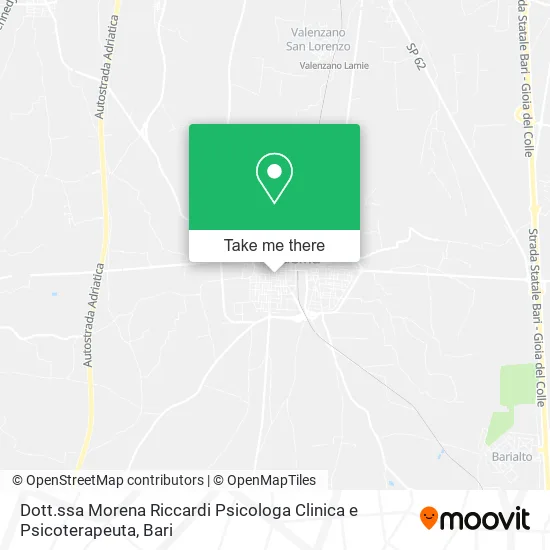 Dott.ssa Morena Riccardi Psicologa Clinica e Psicoterapeuta map