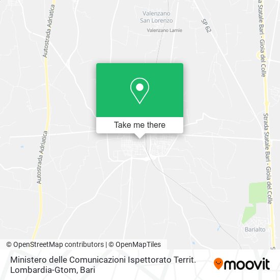 Ministero delle Comunicazioni Ispettorato Territ. Lombardia-Gtom map