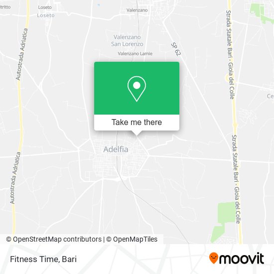 Fitness Time map